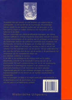 Over het geheugen, de slaap en de droom / Aristoteles in Nederlandse vertaling achterkant