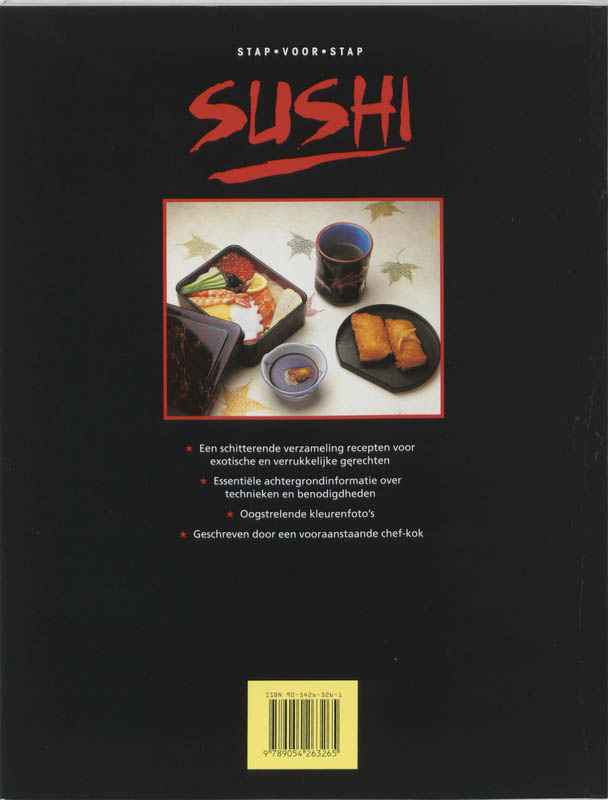 Stap voor stap sushi achterkant