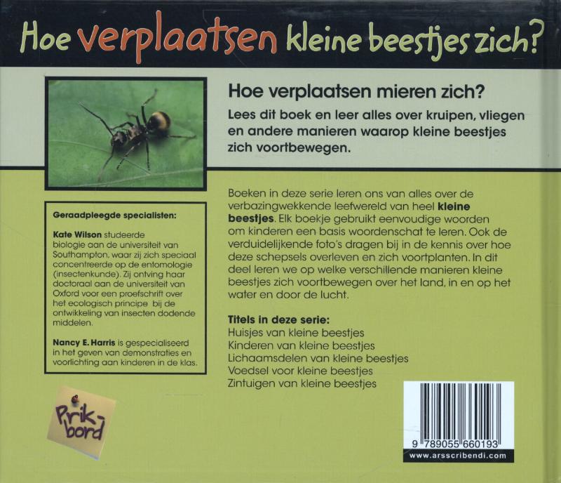 Prikbord  -   Hoe verplaatsen kleine beestjes zich achterkant