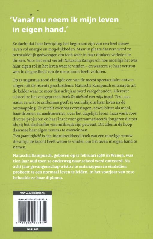 Tien jaar vrijheid Tien jaar vrijheid achterkant