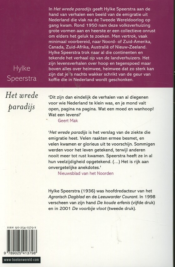 Het wrede paradijs achterkant