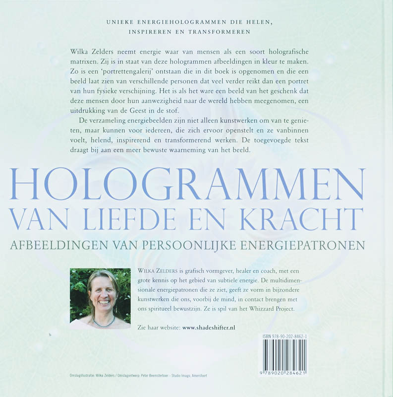 Hologrammen van liefde en kracht achterkant