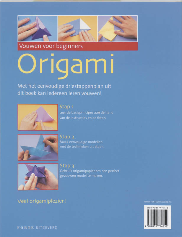 Origami - Vouwen Voor Beginners achterkant