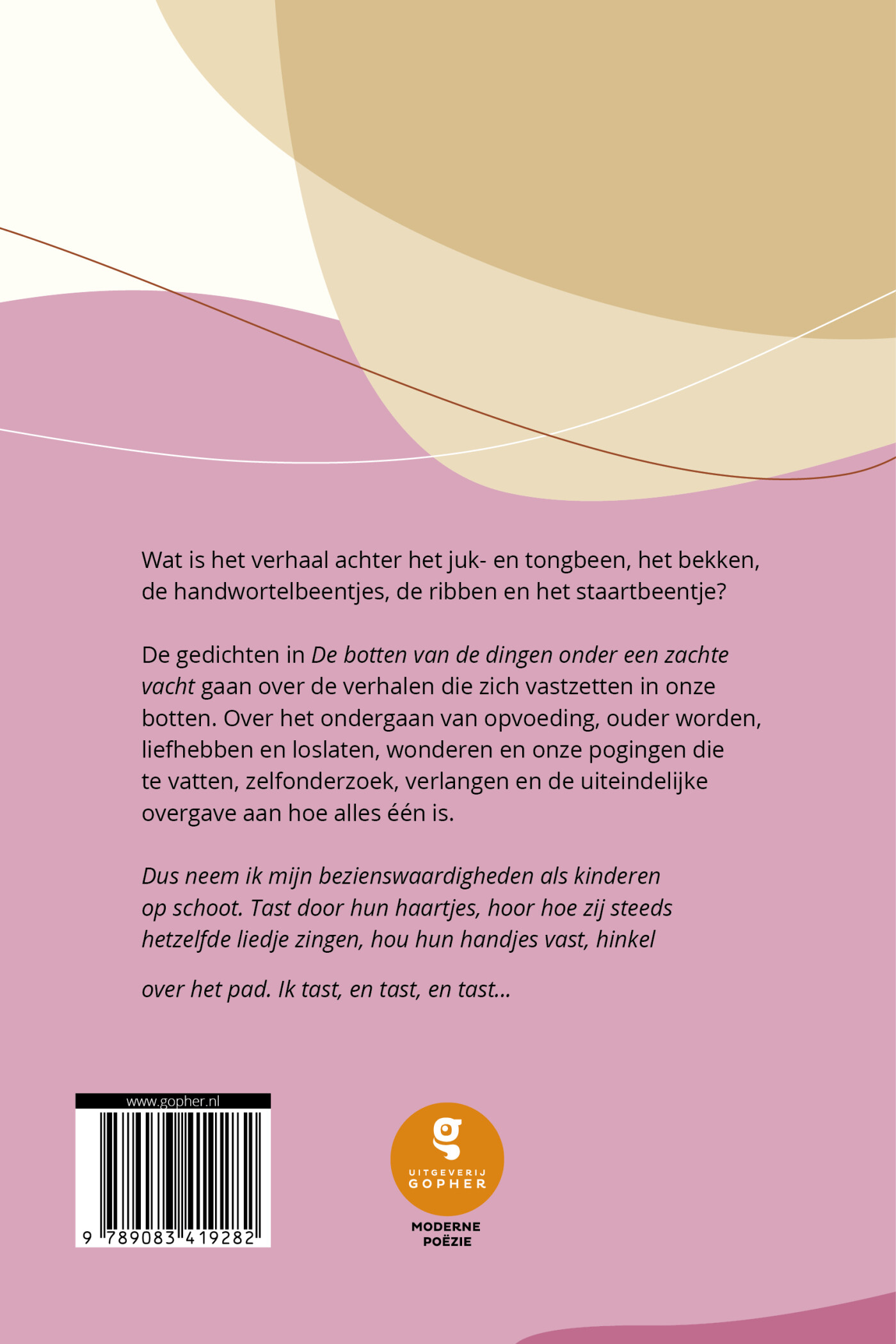 De botten van de dingen onder een zachte vacht achterkant