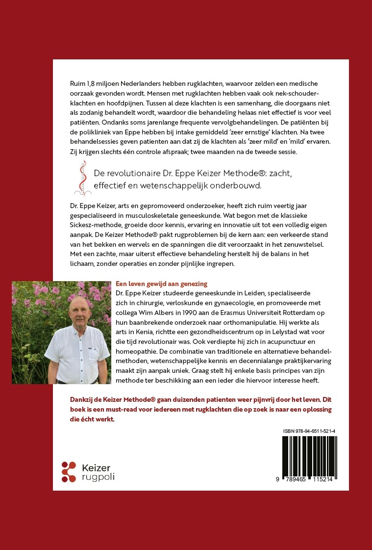 Het geheim van rugpijn achterkant