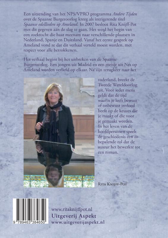 Spaans meisje op Ameland GLB Spaans meisje op Ameland GLB achterkant