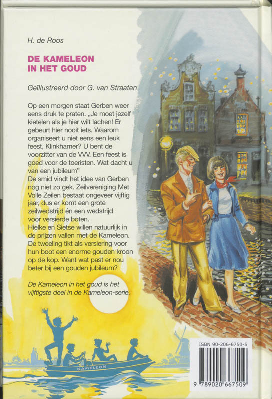 De Kameleon in het goud De Kameleon in het goud achterkant