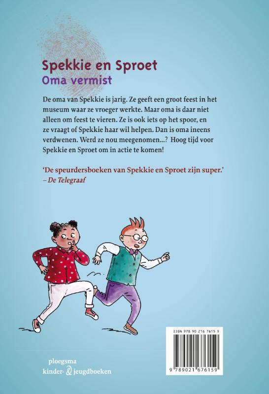 Oma vermist / Spekkie en Sproet Oma vermist / Spekkie en Sproet achterkant