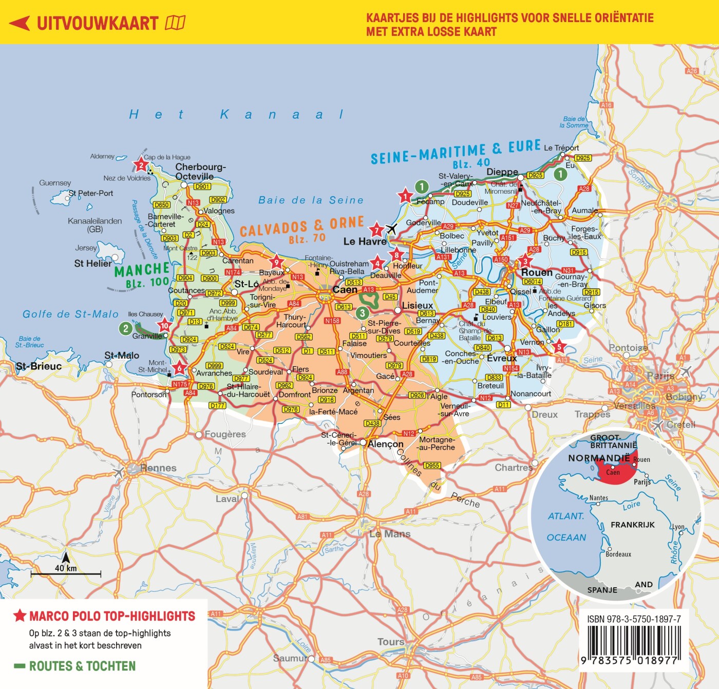 Normandië / Marco Polo achterkant