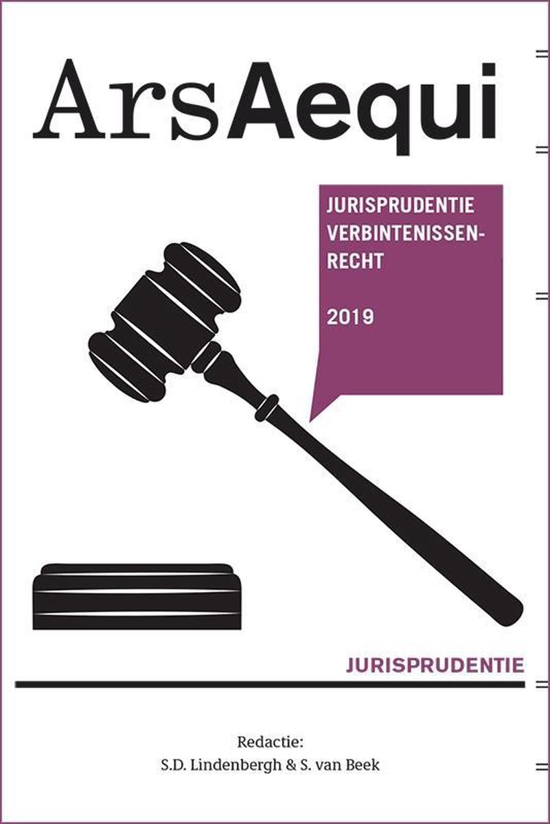 Jurisprudentie Verbintenissenrecht / 2019 / Ars Aequi Jurisprudentie