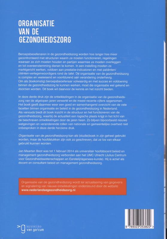 Organisatie van de gezondheidszorg achterkant