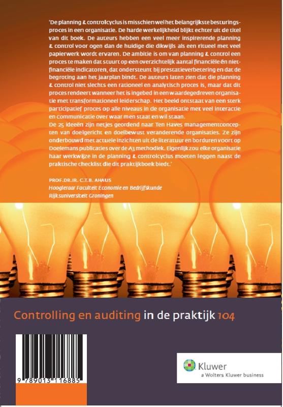 Controlling & auditing in de praktijk 104 -   De 25 beste ideeen voor een meer inspirerende planning & control achterkant