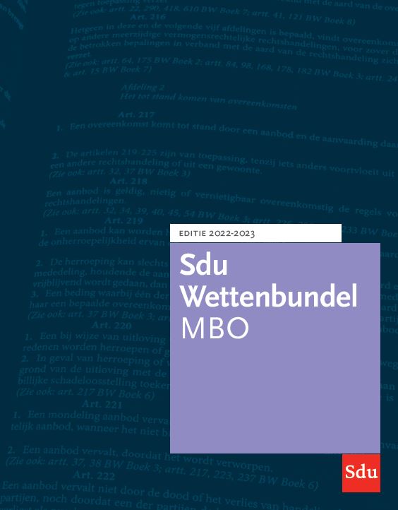 Educatieve wettenverzameling - Sdu Wettenbundel MBO 2022-2023