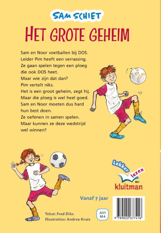 Sam schiet. Het grote geheim / Leren lezen met Kluitman achterkant