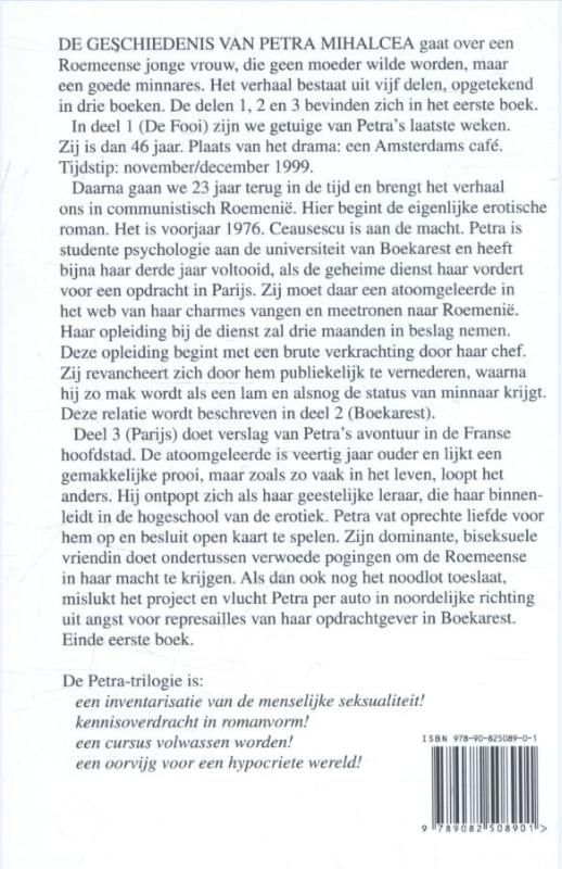 De geschiedenis van Petra Mihalcea 1 achterkant