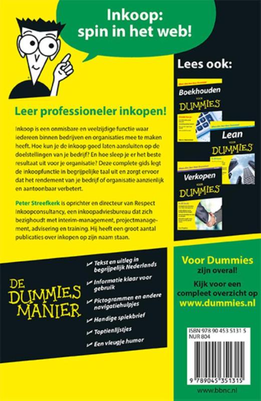 Inkopen voor Dummies / Voor Dummies Inkopen voor Dummies / Voor Dummies achterkant