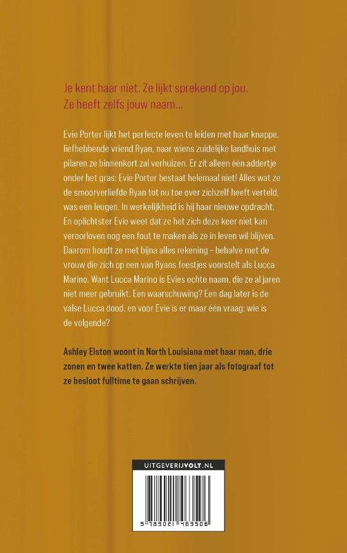 Wie het eerst liegt achterkant