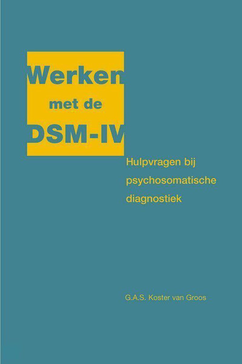 Werken Met Dsm Iv