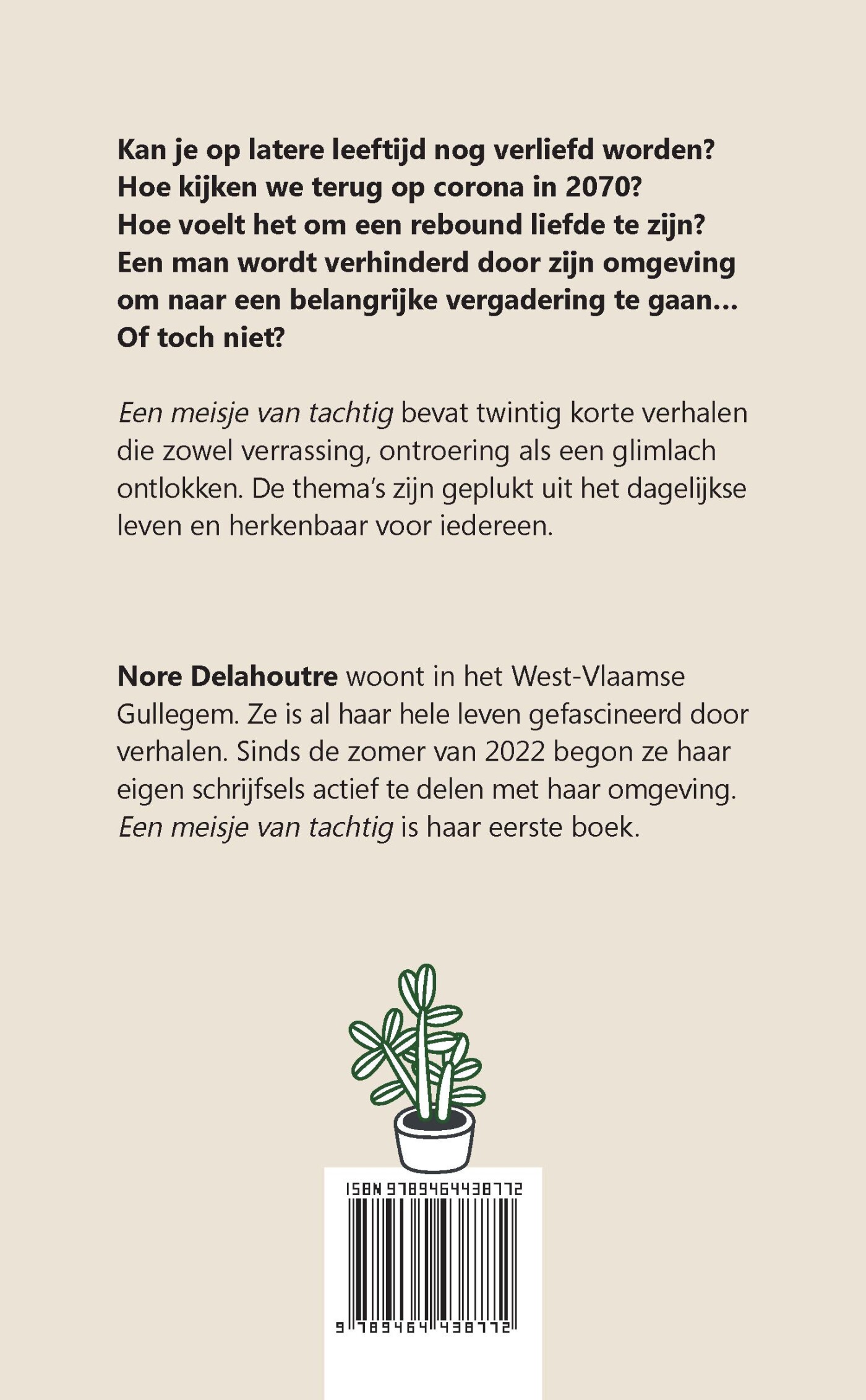 Een meisje van tachtig achterkant