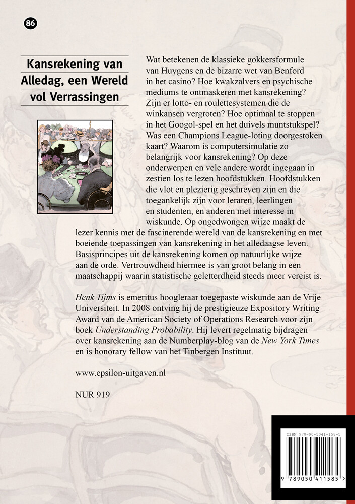Kansrekening van alledag, een wereld vol verrassingen / Epsilon uitgaven / 86 achterkant