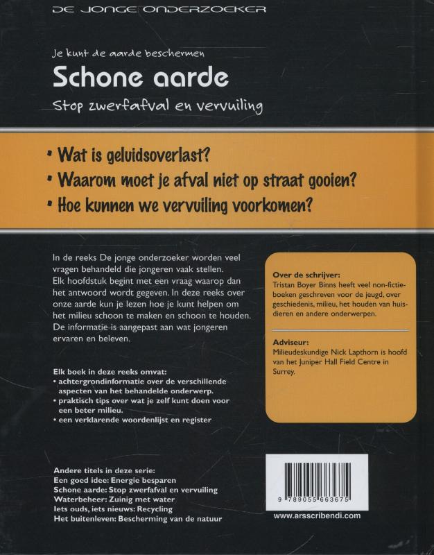 Schone aarde / Goed omgaan met het milieu achterkant