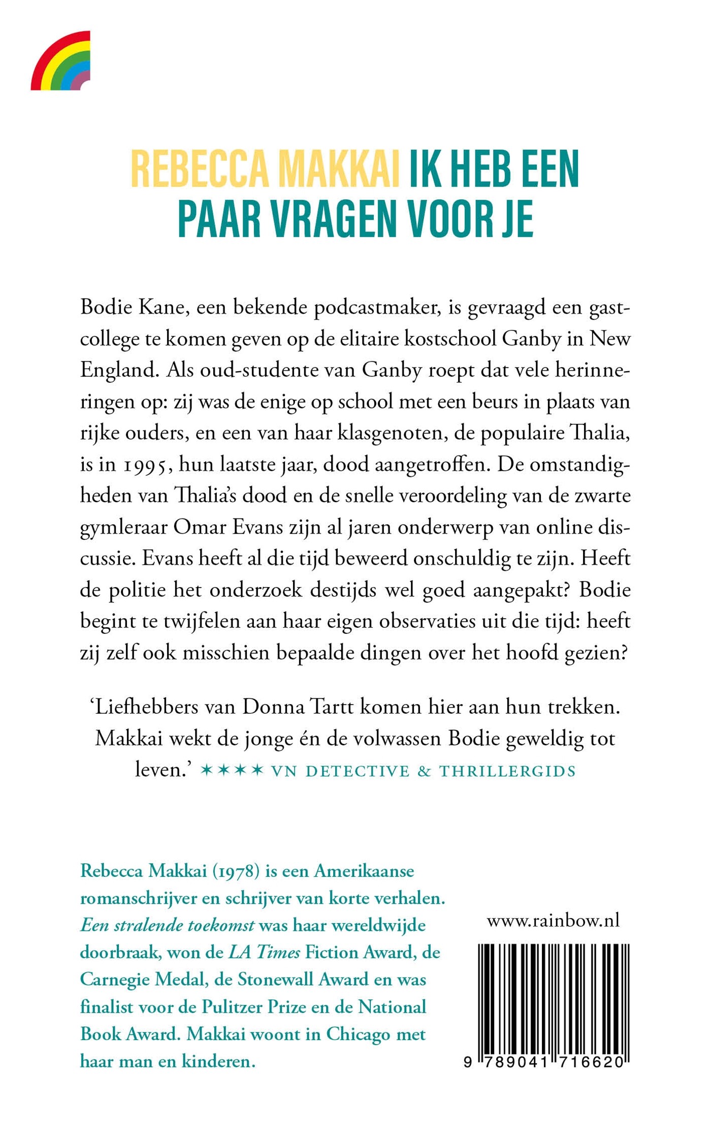 Ik heb een paar vragen voor je achterkant