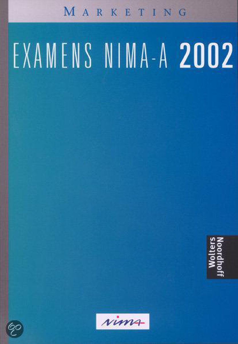 MARKETING EXAMENS NIMA-A 2002