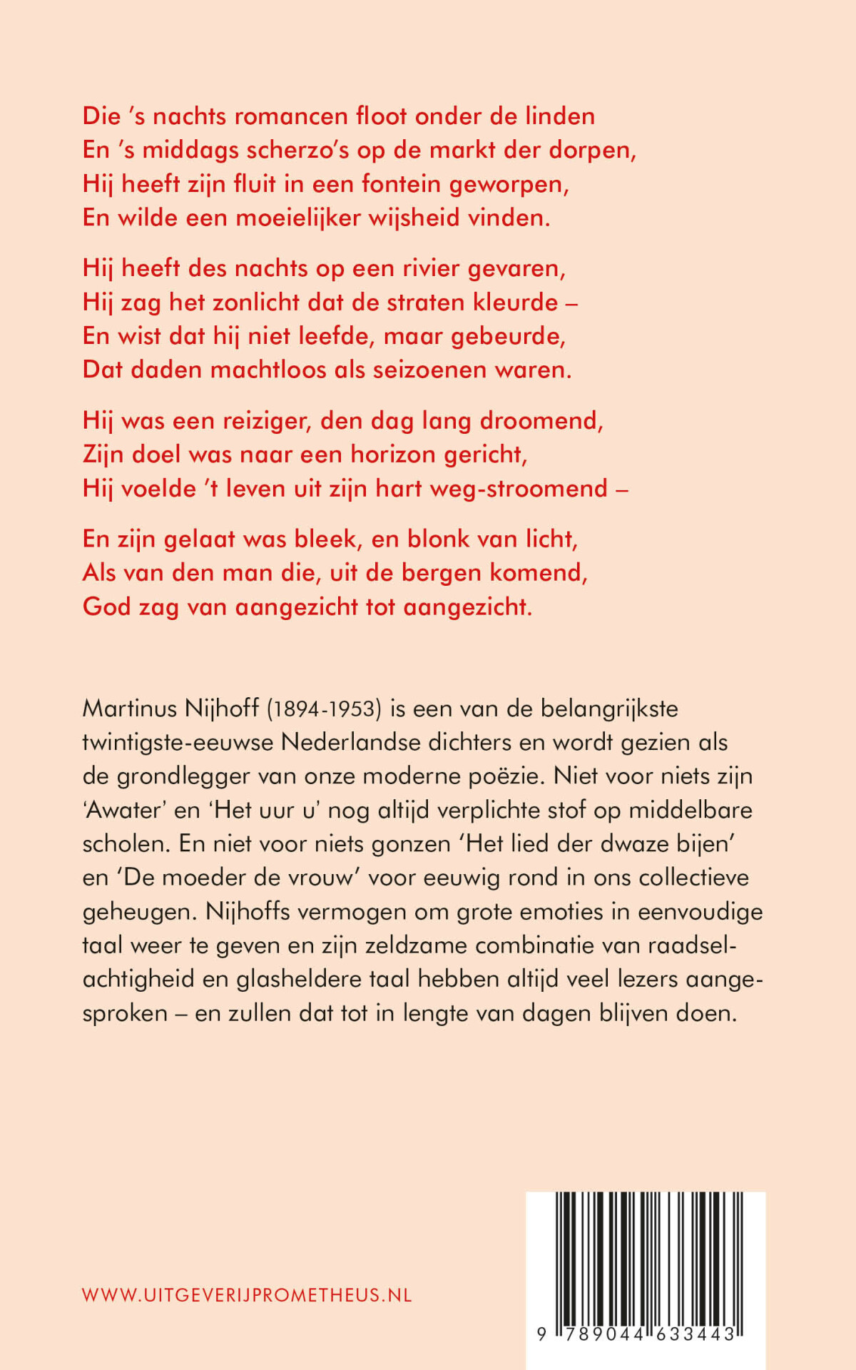 Verzamelde gedichten achterkant