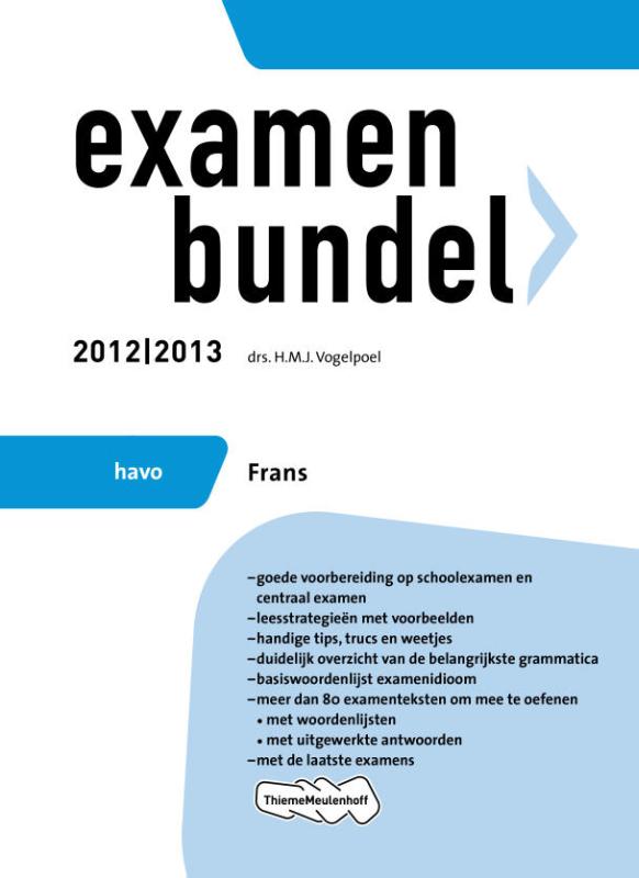 Examenbundel havo  Frans 2012/2013
