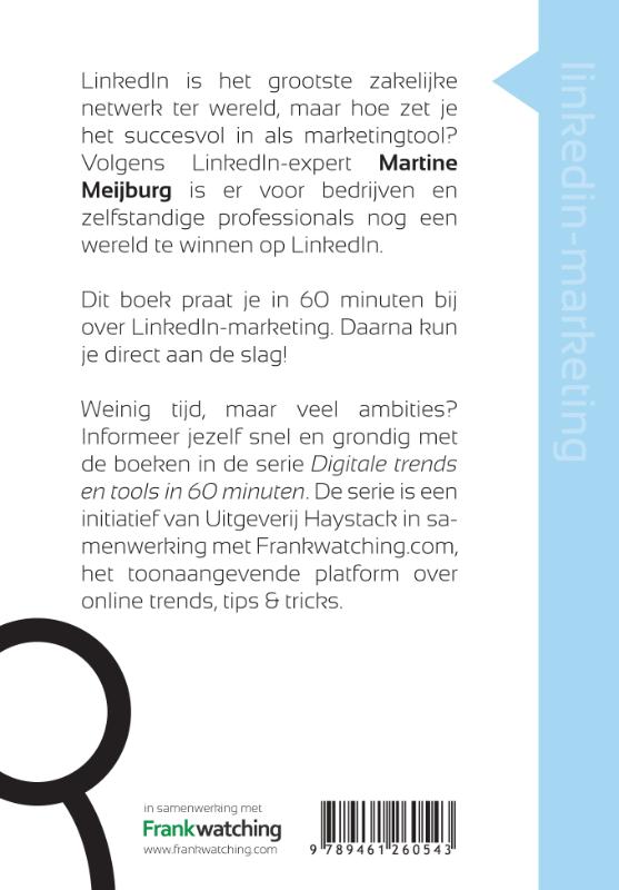 LinkedInmarketing in 60 minuten / Digitale trends en tools in 60 minuten / 4 achterkant