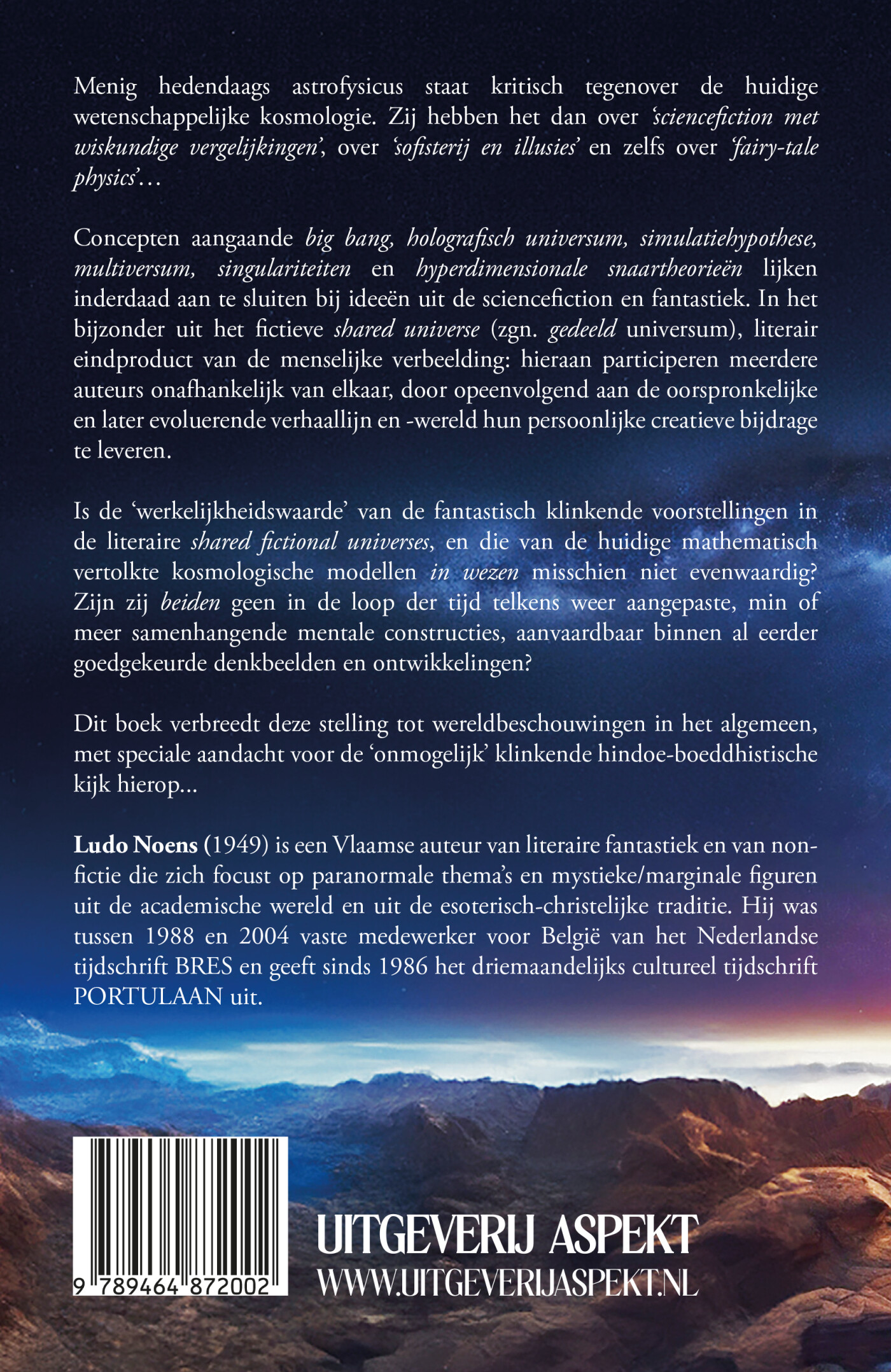 Het ingebeelde universum achterkant