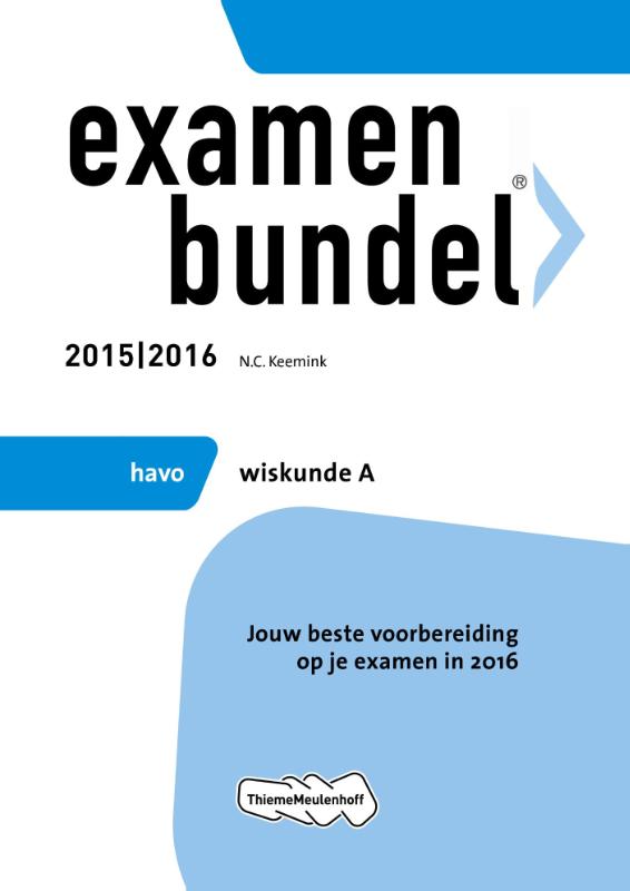 Examenbundel Havo; Wiskunde A; 2015/2016