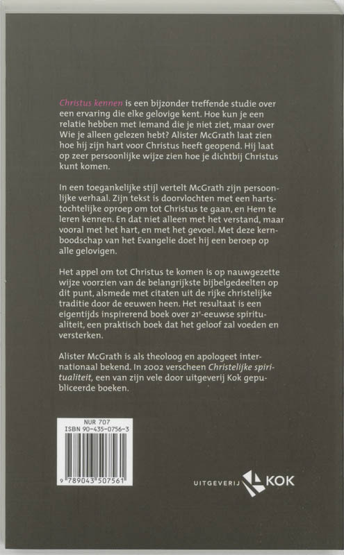Christus kennen achterkant