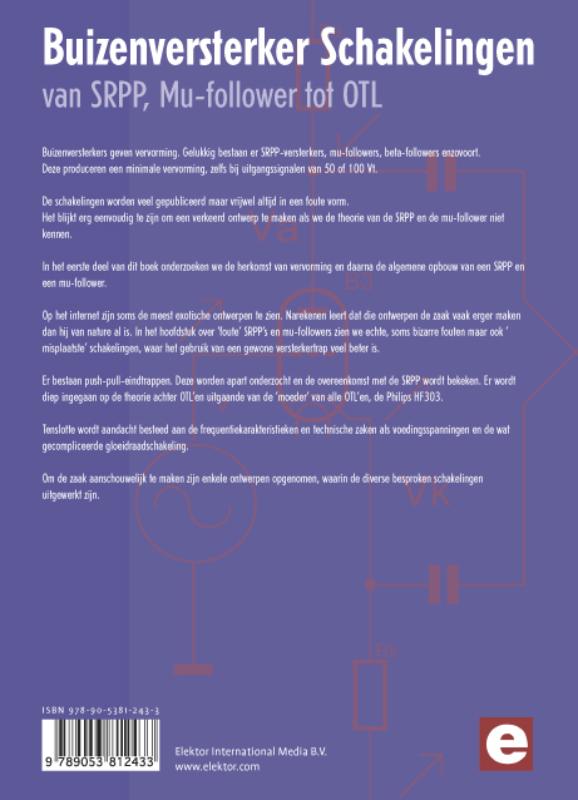 Buizenversterkerschakelingen achterkant