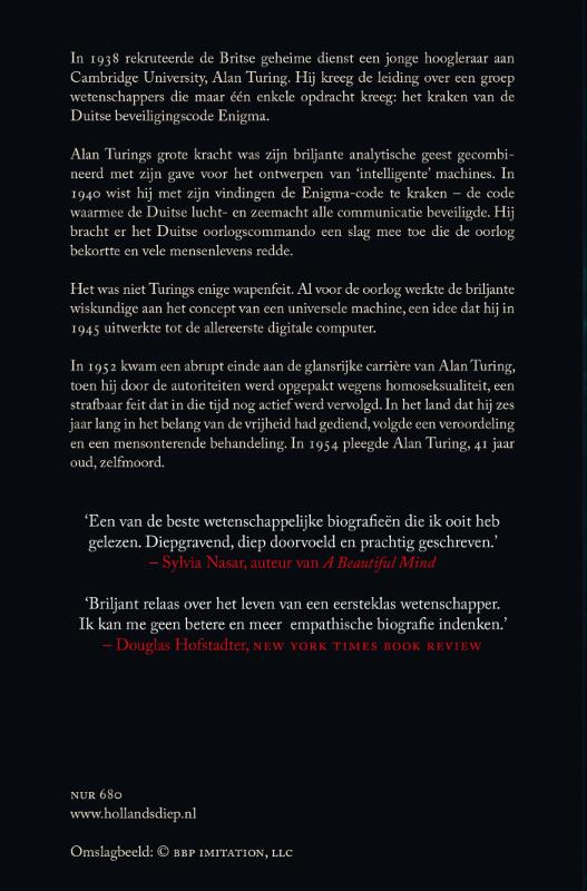 Alan Turing, het Enigma achterkant