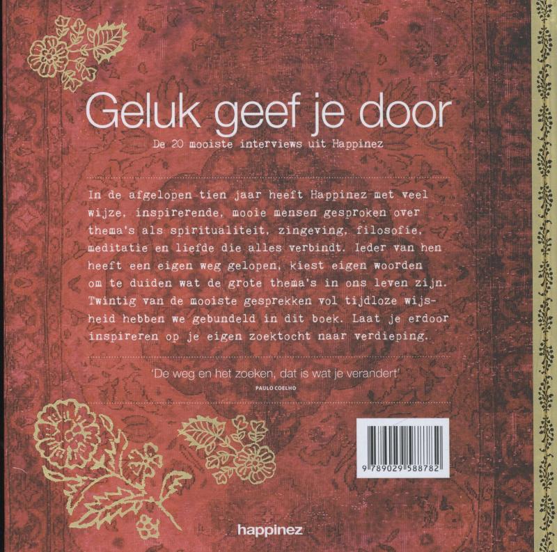 Happinez - Geluk geef je door Happinez - Geluk geef je door achterkant