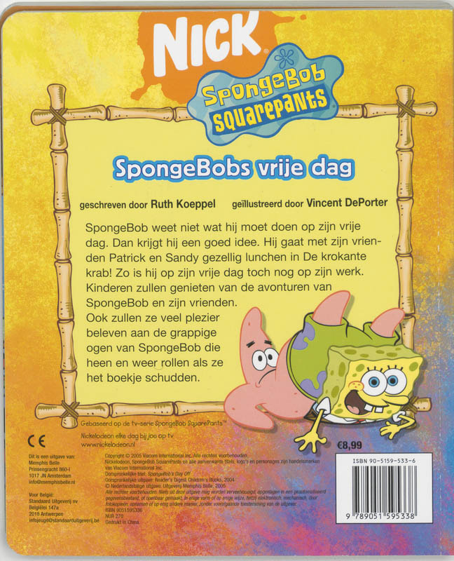 Spongebobs Vrije Dag achterkant