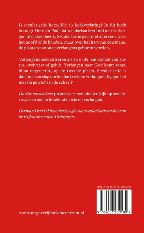 De slag om het hart achterkant