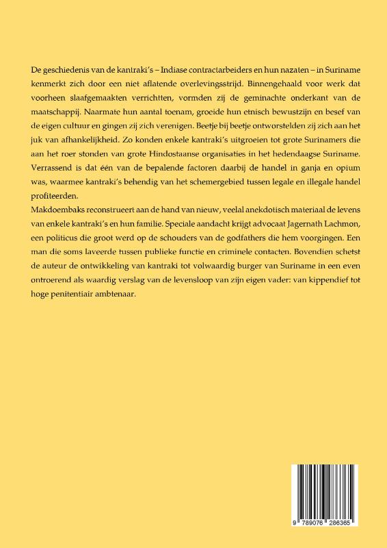 Lachmon en Hindostaanse godfathers in Suriname achterkant