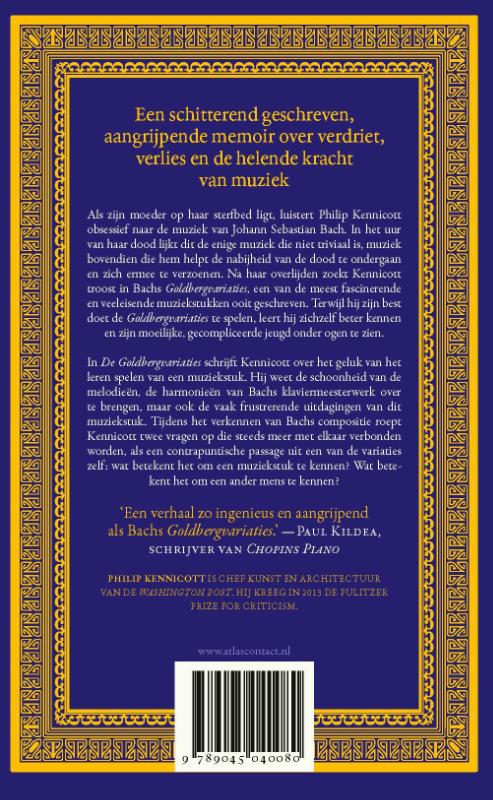 De Goldbergvariaties achterkant