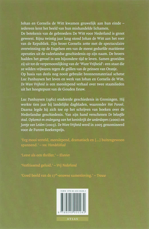 De ware Vrijheid achterkant