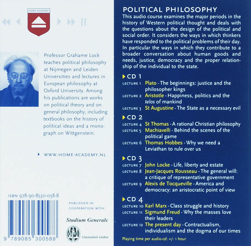 Political philosophy achterkant