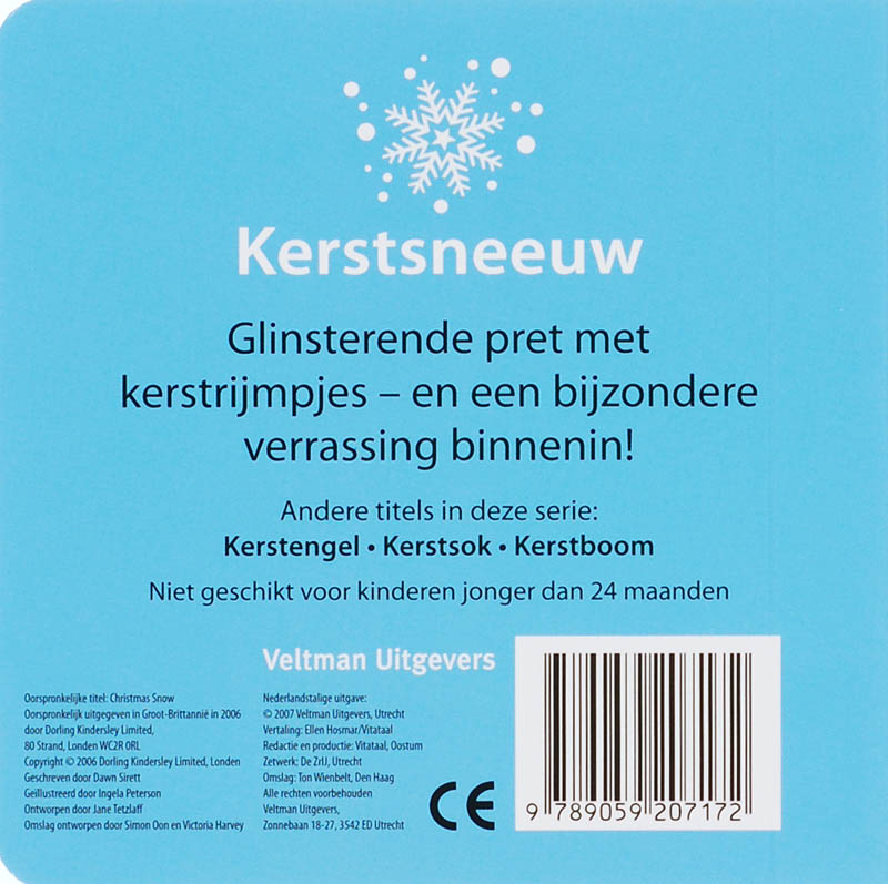 Kerstsneeuw achterkant