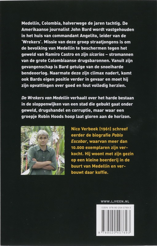 De Wrekers van Medellin achterkant