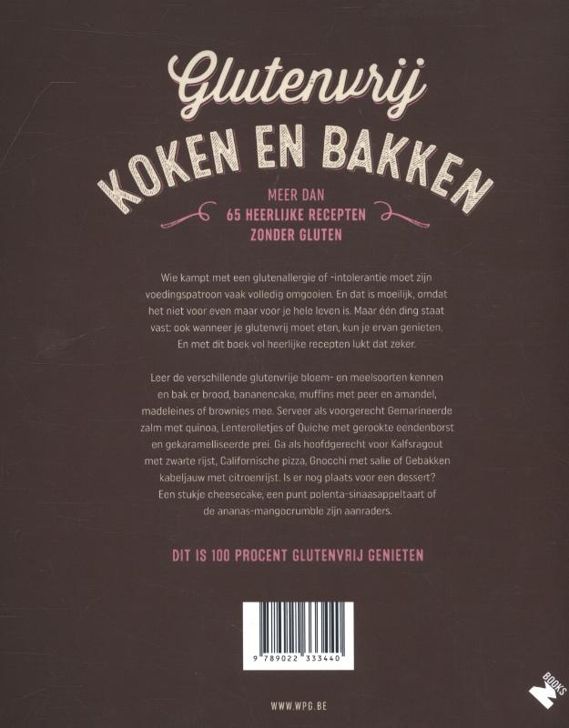 Glutenvrij koken en bakken achterkant