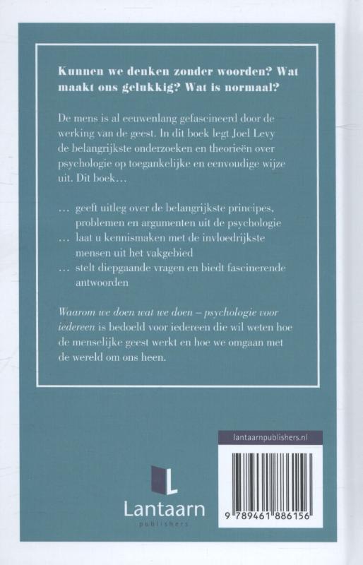 Waarom we doen wat we doen achterkant