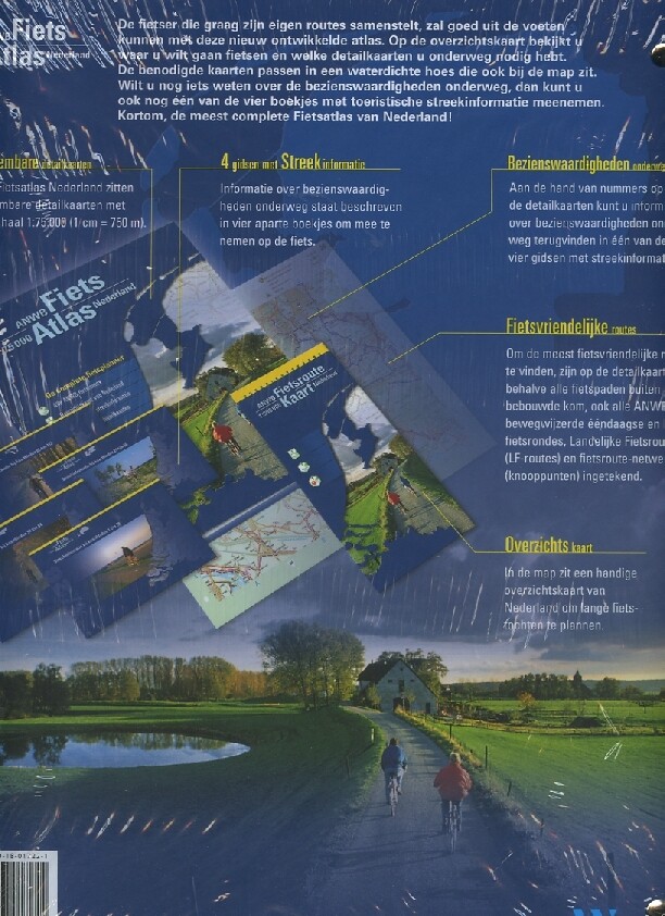 Fietsatlas Nederland / ANWB fietsroute achterkant