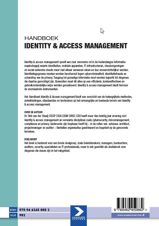 Handboek identity & access management achterkant