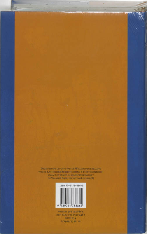 De Bijbel Willibrordvertaling 1995 kunstleer Millenniumeditie De Bijbel Willibrordvertaling 1995 kunstleer Millenniumeditie achterkant