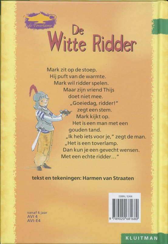 De witte ridder / De Toverlamp achterkant